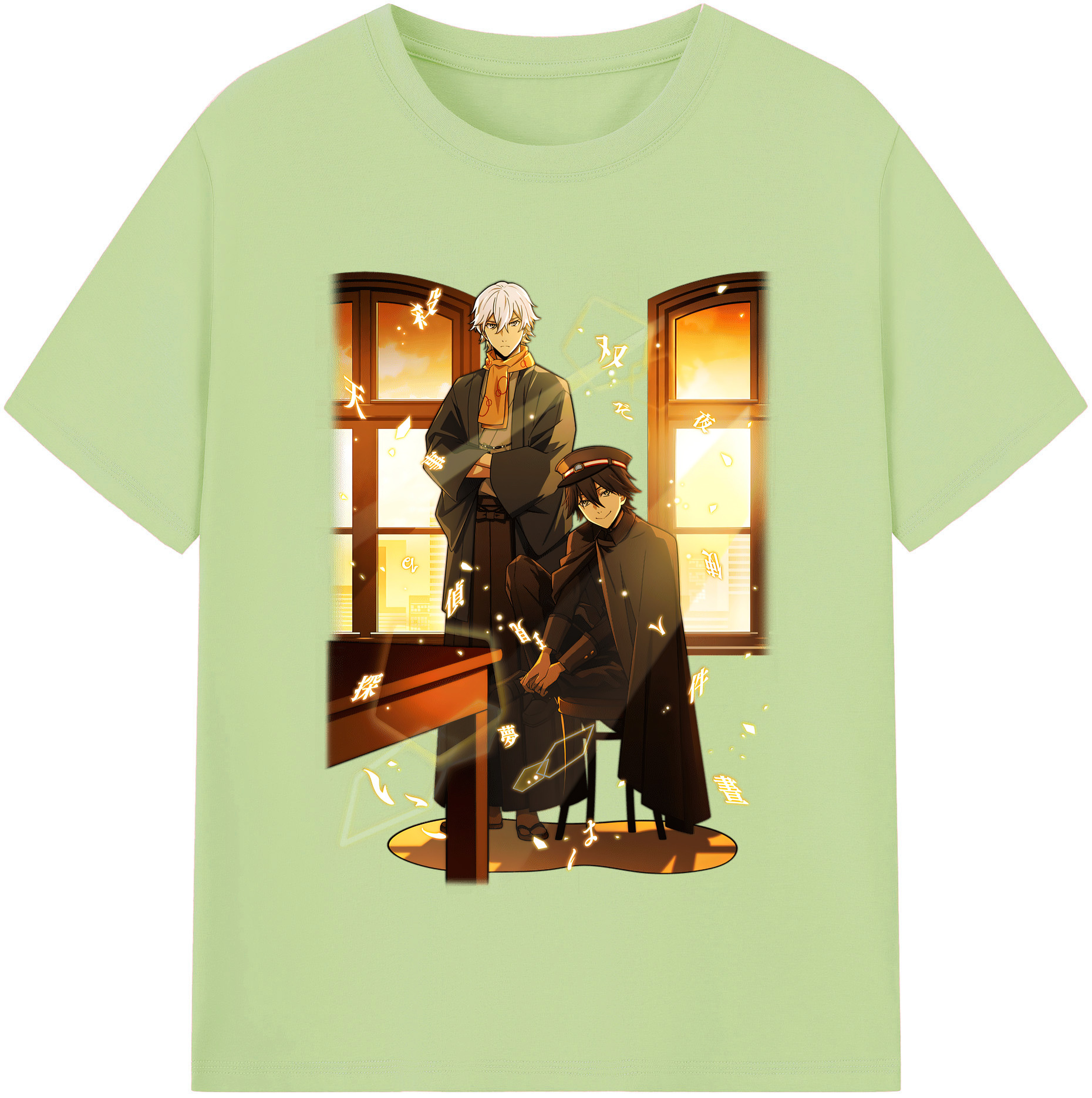 （画像用） 文豪ストレイドッグス Bungo Stray Dogs 綿100％半袖Tシャツ（フロントプリント）